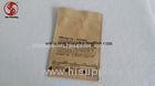 Kraft Paper Stand Up Coffee Bags With Valve Food Grade Material Customized Size