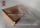 Side Sealing Custom Personalized Kraft Recycled Paper Bags For Packaging Matte Printed