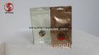 Coffee Tea Packaginf Aluminium Ziplock Bags With Window Handle Moisture proof