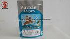 Coloful Gravure Printed Zip Lock Pouch Bags For Candy Packaging 3 Side Sealed
