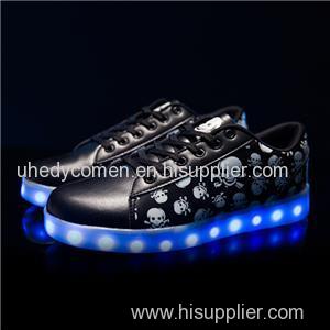 2016 Wholesales New Style Running Sports LED Shoes Men&Women Simulation LED Shoes Skull Lover LED Sneakers