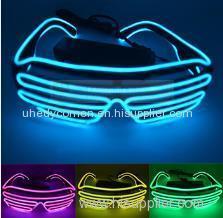 New Arrival LED Light Up Shutter Glasses Luminescent Glasses EL Wire Glasses For Parties