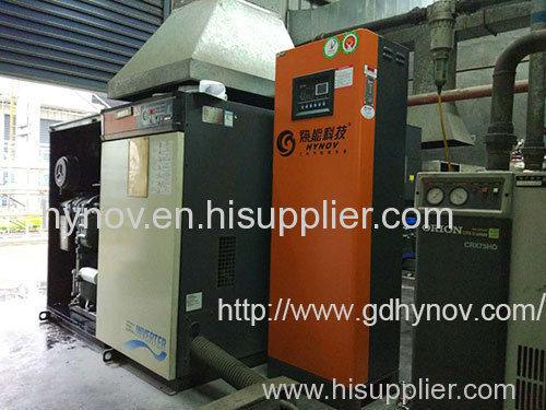 Heat exchanger for screw type air compressor