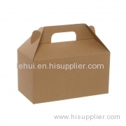 Gable Box Flat packed Medium Brown Kraft Red Black Silver PAPER GIFT PACKAGING BOX