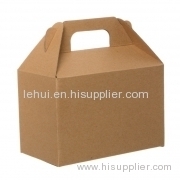 Gable Box Flat packed Medium Brown PAPER GIFT PACKAGING BOX
