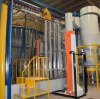 vertical aluminum powder coating booth