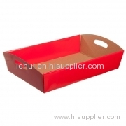 Corrugated paper hamper tray service