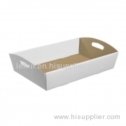 Corrugated paper hamper tray service