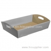 Hamper Tray Flat Pack for food pack paper box gift packaging large hamper tay cardbaord