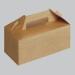 Small gable carry Pack natural craft paper one piece foldable box