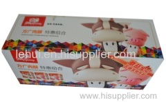 cardboard printed F-flute box for food pack