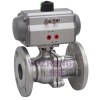 2PC Pneumatic Flanged Ball Valve