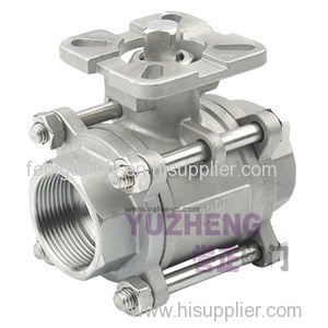 3PC Stainless Steel Ball Valve With Direct Pad
