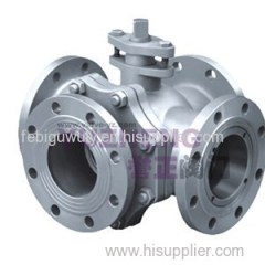 Stainless Steel 4Way Flanged Ball Valve