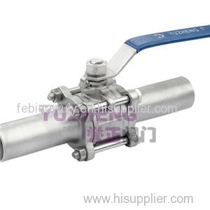 3PC Stainless Steel BW Long Type Ball Valve