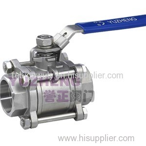 3PC Stainless Steel Socket Weld Ball Valve