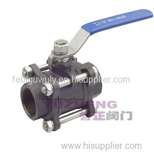 3PC Carbon Steel Thread Ball Valve