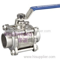 3PC Stainless Steel Butt Weld Ball Valve