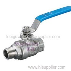 2PC Stainless Steel Thread Ball Valve