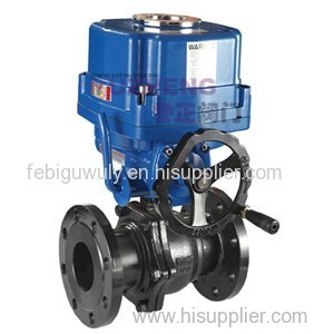 2PC WCB Flange Electric Ball Valve