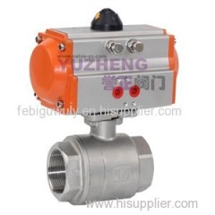 Stainless Steel 2 Piece Pneumatic Ball Valve