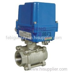 3PC Thread Electric Ball Valve