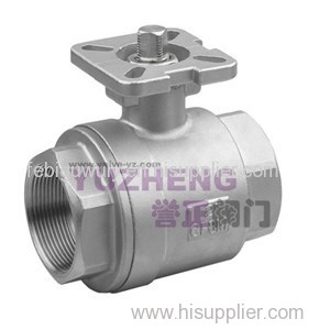 2PC Stainless Steel Ball Valve With ISO5211 PAD