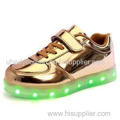 New Style Kids LED Shoes 7 Colors LED Lights Fluorescent Leisure Skate Shoes Waterproof Kids Simulation Shoes