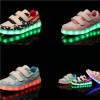 Colorful USB Charging Kids LED Shoes Fashion Low Upper Childrens Luminous Sneakers Wholesale LED Shoes