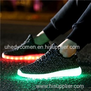 Unisex Men&Women USB Charging Light Flashing LED Shoes Direct Deal LED Lover Simulation Shoes