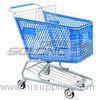 125mm Caster Supermarket Shopping Cart Plastic Grocery Carts 20Kg Unit Weight