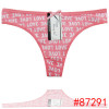 2016 wholesale most popular cotton lady g-string letter's love printing underwear thongs