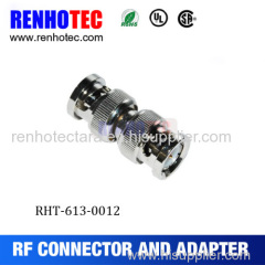 double male bnc connector adaper rf coax type