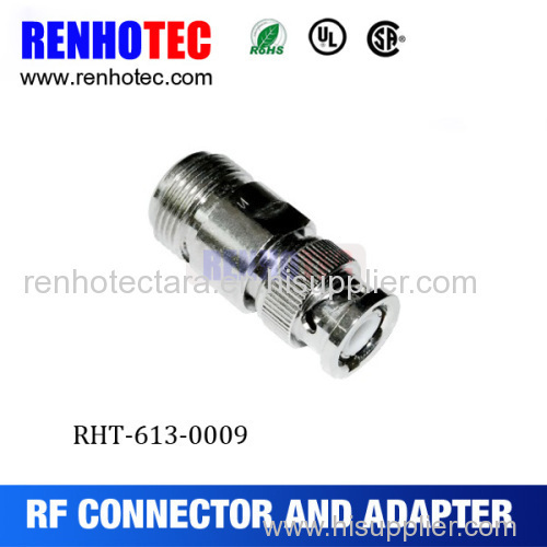 straight 300khz-300ghz bnc plug to jack n coax adapter