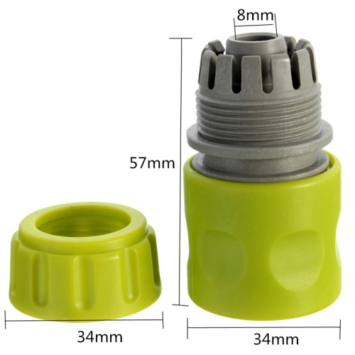 Plastic 1/2  Snap-In Quick Connector For Connecting Hose