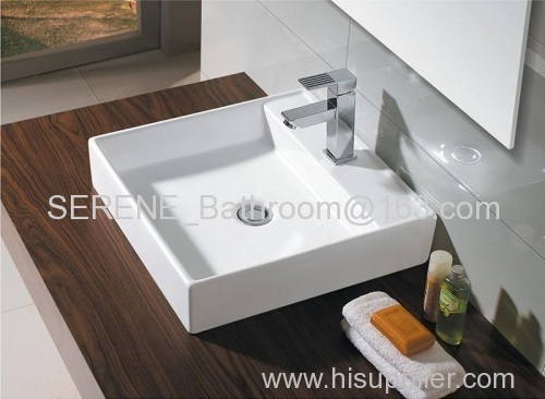 Ceramic White Square Washbasin