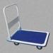 4" / 5" Castor Fold Flat Cart Logistics Trolley Customizable 1015 X 590 X 1035 mm