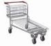 Custom Heavy Duty Warehouse Trolley Cart With Flat / Travelator Castor