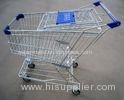 Metal Supermarket / Grocery Store Shopping Carts Trolleys With Customer Logo