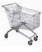 Strong 4 Wheel Supermarket Shopping Trolleys Steel Material With 4" / 5" Caster