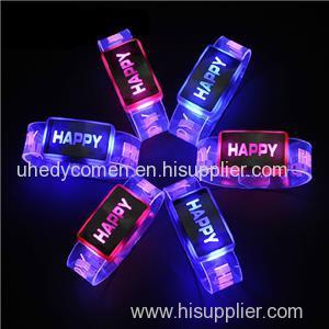Factory Directly Deal LED Bracelet Sweat Resistant High Visibility Safety Wristband Unisex Light Up Bracelet