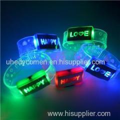 Factory Direct Deal LED Bracelet 2016 Hot Selling LED Party Bracelet Light Up Party Bracelet