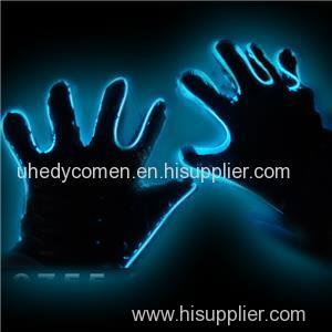 Stage Property LED Gloves Flashing Finger Lighting Sequin LED Luminous Magic Gloves LED Party Gloves