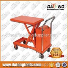 Electric Powered Scissor Lift Table Cart 300kg Capacity