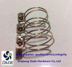 Double wire hose clamp