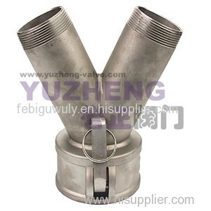 3Way Camlock Coupling With Thread Ends