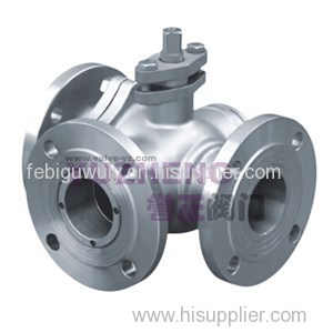 Stainless Steel 3Way Flanged Ball Valve