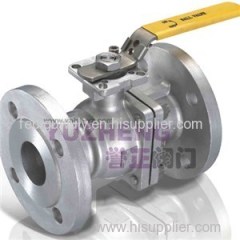 2PC Stainless Steel Flanged Ball Valve