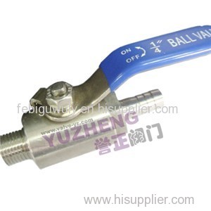 Stock Bar Gas Ball Valve Male Thread