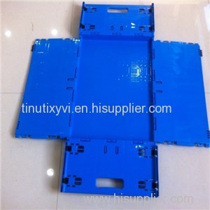 600*400*150 Mm Small Plastic Folding Solid Crates
